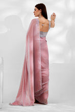 Pink Organza Saree With Blouse Piece